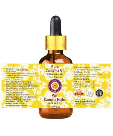 Deve Herbes Pure Camellia Oil (Camellia Kissi) - Cold Pressed 5ml - Premium Natural Skin & Hair Care Oil for Glowing Beauty - Buy Online on GoSupps.com
