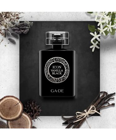 Icon Vanilla Black - EDP Spray Perfume for Women - Warm Smoky - Vanilla Notes Spiced Accords of Amber Sandalwood - Exotic Fruits - 3.4 oz - Buy Online on GoSupps.com