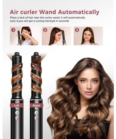Airstyler 5 in 1: Powerful 110 000 RPM Hair Dryer Ionic Hair Styler Curling Rod & Smoothing Brush | Lightweight & Quiet | International Shipping Available - Buy Online on GoSupps.com