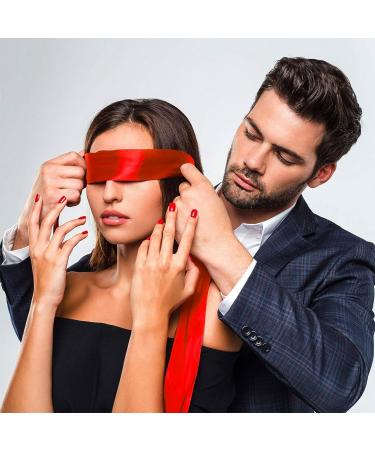 Healifty 8Pcs Satin Eye Mask Set for Adults - Soft Blindfold for Sleep, Play, Meditation - Ideal for Couples and Lovers - Buy Online on GoSupps.com
