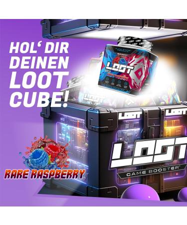 Loot Game Booster | Enhance Concentration Endurance & Responsiveness | 50 Servings (400g) | Caffeine & 20 Unique Ingredients | Flow-State Formula | Rare Raspberry - Buy Online on GoSupps.com