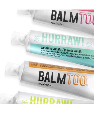 Hurraw! Balmtoo Squeezable Balm - Sandalwood Fir | Ultra-Moisturizing Natural & Organic Balm for Face Body Lips | 1 Tube 7 Sticks | Made in USA - Buy Online on GoSupps.com
