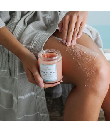 LA SALT CO Isla Bonita Exfoliating Body Polish Scrub 9 oz | Hydrating and Moisturizing for Rough Dry Skin | Light Tropical Floral Scent | 100% Vegan and Certified Cruelty Free - Buy Online on GoSupps.com