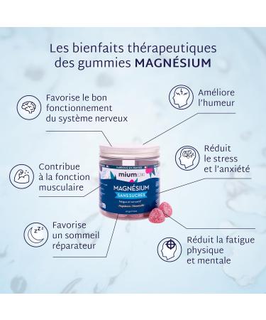Mium Lab - Magnesium Citrate 300mg - Superior Absorption to Marine Magnesium - Vitamin B6 - Reduces Fatigue Stress and Nervousness - 1 Treatment of 21 Days - Made in France - Buy Online on GoSupps.com