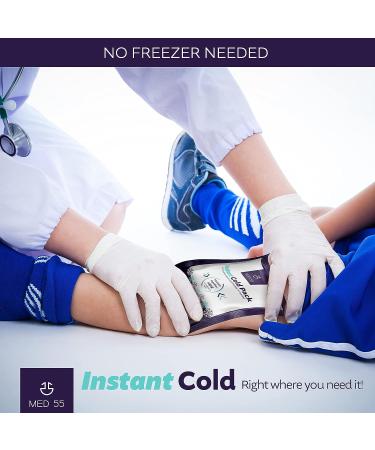 Disposable Cold Packs (6 Count) - Instant Ice Pack for Injuries, Pain Relief, First Aid - Swelling, Sprains, Bruises, Tooth Aches, Insect Bites - Buy Online on GoSupps.com