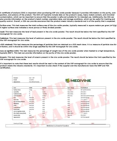 Medivine Non-Nano USP Grade Zinc Oxide Powder 1 lb (16 oz.) - Skin-Safe Sunblock & Cosmetic Ingredient - Buy Online on GoSupps.com