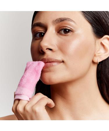 Glov Kiss Kiss Set - 2 Exfoliating Lip Care Gloves for Scrubbing & Peeling Dry Cracked Lips | Ideal Lip Scrub & Massage - Buy Online on GoSupps.com