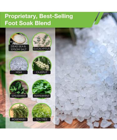 Tea Tree Oil Foot Soak with Epsom Salt - Made in USA | For Toenail Athletes Foot & Stubborn Odor | Softens Calluses, Soothes Sore Feet | 16 oz - Buy Online on GoSupps.com