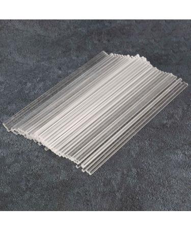 Doumneou 100Pcs 6 Inch Clear Acrylic Reusable Lollipop Sticks for Making Lollipops Cake Pops Candy Chocolates - Buy Online on GoSupps.com