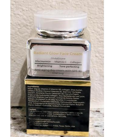 Brightening Face Cream - Niacinamide Collagen Glutathione & Vitamin C | Reduce Fine Lines & Wrinkles | 50g / 1.7 OZ | International Shipping - Buy Online on GoSupps.com