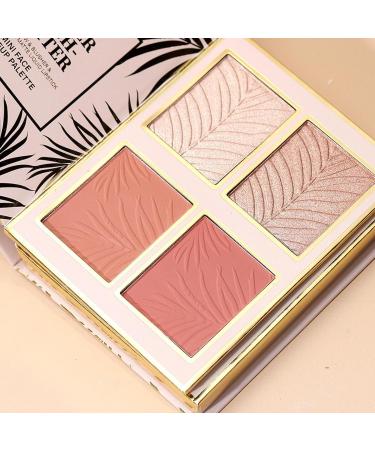 Face Makeup Palette - 12 Eyeshadow Colors for Eye Makeup - Book-Style Eyeshadow Palette with 4 Matte Blushes and 4 Velvety Lip Glosses - For Travel Beauty - Buy Online on GoSupps.com
