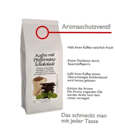 C&T Aroma Haffee Eyomatized Coffee - Peppermint Chocolate 1000g | Premium Flavored Coffee | Private Roasting | Buy Online Internationally - Buy Online on GoSupps.com