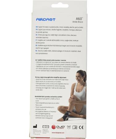 Aircast A60 Ankle Support Brace - Black, Small (Men's 4-7 / Women's 5-8.5), Right Foot - Pack of 1 - Buy Online on GoSupps.com