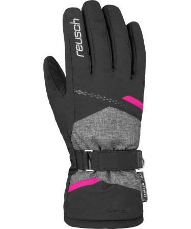 Reusch Hannah R-TEX XT Gloves - Black/Pink Glo | Waterproof & Warm | Size 7.5 | International Shipping - Buy Online on GoSupps.com