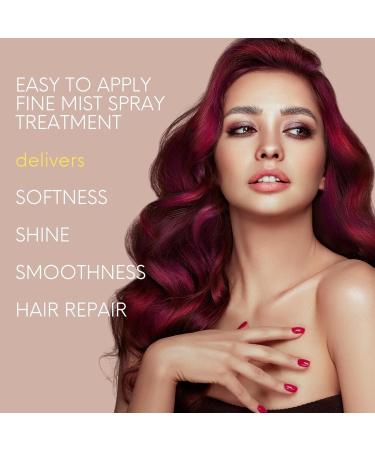 DermOrganic Shine Spray Therapy for Hair with Argan Oil - Smooths Repairs Strengthens 4 fl.oz. DRY SHINE THERAPY - Buy Online on GoSupps.com