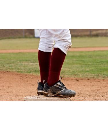 Men's RBI Baseball Over-The-Calf Team Athletic Performance Socks - Youth Shoe Size 0-4, Orange - Buy Online on GoSupps.com