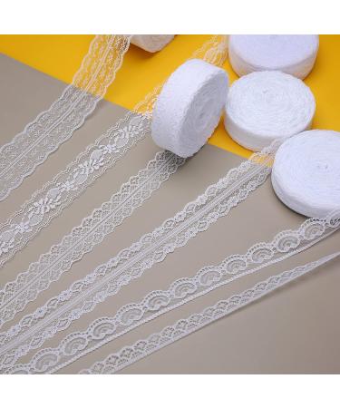 30 Yards White Lace Ribbon - Wedding Decoration, Gift Wrapping, Dress Sewing - Style 1 - Buy Online on GoSupps.com