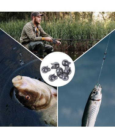 Qunweidi 100Pcs Fishing Weights Sinkers Kit - Round Split Shot Sinker & Egg Sinkers Combo - 5 Sizes - 0.007oz to 0.07oz - Silver - Buy Online on GoSupps.com