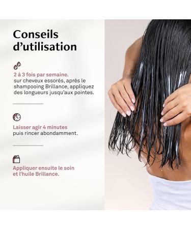 LUXEOL - Masque Brillance - Pour des cheveux brillants hydrat s et sans frisottis pendant 96h* - 98% Ingr dients d'Origine Naturelle - Fabriqu en France - 200 ml - Buy Online on GoSupps.com