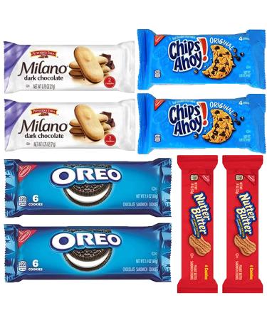 30 Count Cookies Variety Pack - Assorted Individually Wrapped Snacks | Bulk Care Package - Buy Online on GoSupps.com