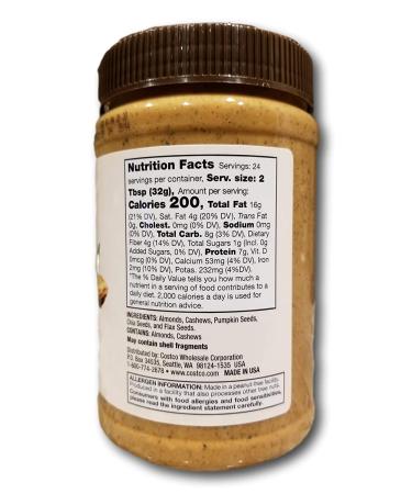 Kirkland Signature Mixed Nut Butter - Nutritious Spread with Almonds, Cashews, and Pecans - Buy Online on GoSupps.com