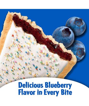 Pop-Tarts Breakfast Toaster Pastries  Frosted Blueberry Flavored  22 oz (12 Count) - Buy Online on GoSupps.com