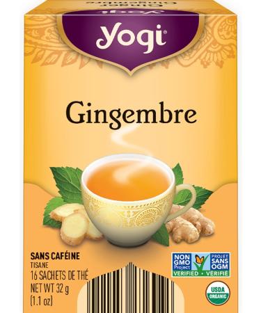 Yogi Tea - Ginger Tea (3 Pack) - Caffeine Free Organic Herbal Tea - 48 Tea Bags - Buy Online on GoSupps.com