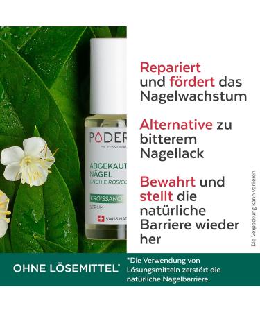 Poderm STOP N gelkauen - Anti-Stress Care Serum for Nail Biting - 100% Natural Growth Activator - Swiss Made for Adults & Children - Buy Online on GoSupps.com