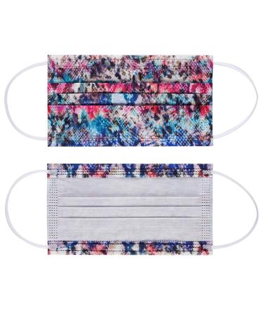 NU R Tie Dye Disposable Face Mask 3 Ply with Filter Layer - 10pcs | Elastic Earloop | Retail Sealed Bags | TIE & DYE-006 - Buy Online on GoSupps.com