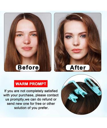 12 PCS Volumizing Hair Root Clips - Natural Fluffy Self Grip Curler for Women - Blue Hair Rollers for Easy Styling - Buy Online on GoSupps.com