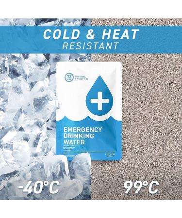 Made in USA Emergency Water Rations Packets - 12-Pack Survival Water Pouch by 72 HRS - Buy Online on GoSupps.com