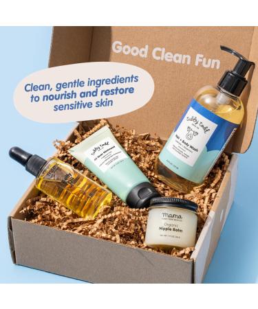 Tubby Todd New Baby & Mom Sensitive Skincare Kit | Best Mama & Baby Gift Set | Baby Shampoo Body Wash Ointment Belly Oil & Nipple Balm | Lavender Rosemary - Buy Online on GoSupps.com
