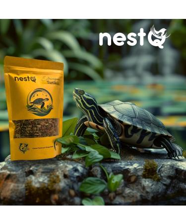 nestQ Water Turtle Food - Complete Feed for Aquatic Turtles - Tasty Pellets 200g for Balanced Nutrition Made From Fish - Buy Online on GoSupps.com