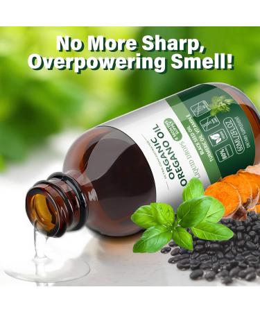 Oil of Oregano with Black Seed Oil Drops(2 Fl Oz) 4-in-1 Blend with Turmeric & Vitamin E (80% Carvacrol) Vegan Non-GMO and Sugar-Free(8-Month Supply) - Buy Online on GoSupps.com