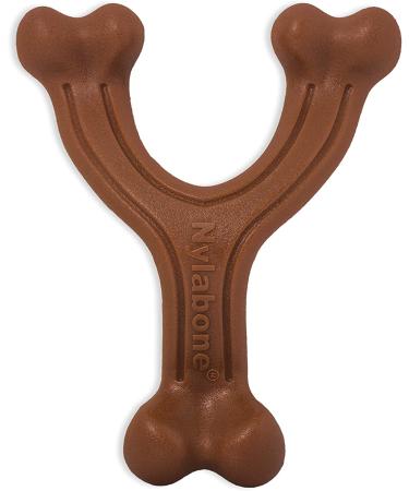 Nylabone Wishbone Dog Chew Toy for Adult Dogs - Bison Large/Giant Size | Durable Ergonomic Design | For Puppies and Adult Dogs | 1 Count - Buy Online on GoSupps.com