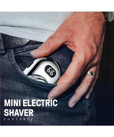 Mini Electric Shaver 2024 | Fast Charging Portable USB Razor with Mirror | Powerful Men's Beard Trimmer (Blue - Buy Online on GoSupps.com