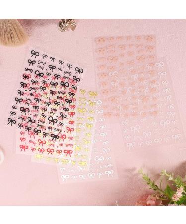 6 Sheets Bow Nail Stickers for Women Self-Adhesive 3D Bowknot Nail Stickers Bow Nail Decals for Gel Nail Design Decoration Home Salon (6 Colors) - Buy Online on GoSupps.com