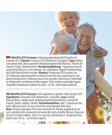 Coenzyme Q10 300mg High-Dose Vegan Capsules - 120 Bioactive Vegetarian Capsules with B3 Biotin & Selenium - Lab Tested for Quality - Buy Online on GoSupps.com