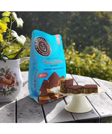Vegan Peanut Butter Bites with Chocolate Coating - Gluten-Free, Non-Dairy, Kosher Pareve - 100 Calorie Snack - 10 Individually Wrapped Pieces - Snackers' Delight - 1 Pack - Buy Online on GoSupps.com
