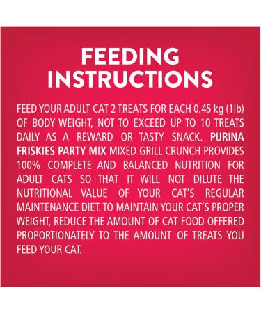 Friskies Party Mix Cat Treats Mixed Grill Crunch with Real Chicken - 454 g Cannister (1 Pack) 454 g (Pack of 1) - Buy Online on GoSupps.com