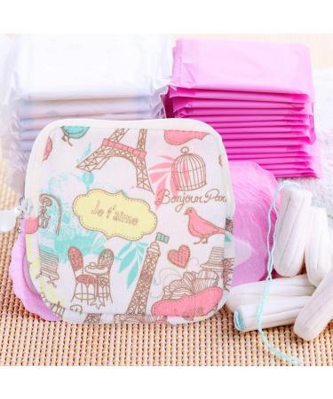 Shop Stylish Menstrual Bag | Sanitary Napkin & Cosmetic Zipper Pouch for Tower Bird Panty Liners - International Shipping Available - Buy Online on GoSupps.com