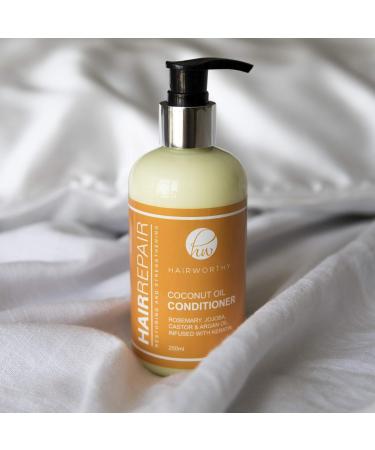 Hairrepair Coconut Oil Conditioner - Nourishing Rosemary Jojoba Castor & Argan Oil for Healthy Hair | International Shipping Available - Buy Online on GoSupps.com
