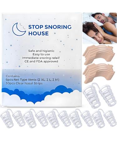 Silicone Nose Vents & Clear Nasal Strips Kit - Stop Snoring Comfortably for Men & Women | International Shipping - Buy Online on GoSupps.com