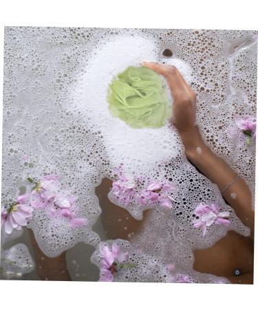  ARTSEWPLY 4 Pieces Bath Balls Pink Soft Flower Scrub Back Clean for Washing Get Bath Puff Bath Bush Foaming Bath Ball Luffa Bath Ball Bath Rub Pe - Buy Online on GoSupps.com