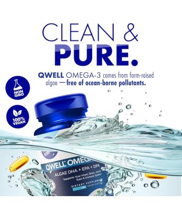 Vegan Omega 3 Supplement Algae Omega 3 with DHA EPA DPA Vegan Capsules from Algal Fish Oil Alternative Plant-Based Algae Oil Formula Non-GMO Carrageenan-Free (180 Capsules 3 Month Supply) 180 Count (Pack of 1) - Buy Online on GoSupps.com