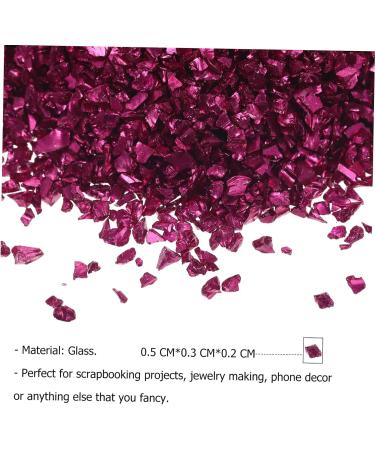 BIUDECO 1 Glass Chip Manicure DIY Accessories Nail Art Rhinestones Nail Art Stone Shiny Nail Stickers DIY Glass Fillers Manicure Charms Irregular Glass Epoxy Fillers Nail 0.5X0.3cm Rosy - Buy Online on GoSupps.com