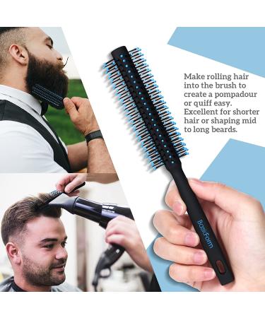 Men's Hair Styling Set - Vent Brush, Round Hair Roller, Comb for Quiff, Pompadour, Slicked-back, Undercut - Buy Online on GoSupps.com