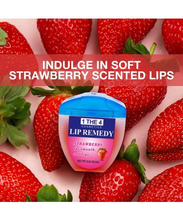 Lip Remedy Lip Balm 0.28oz Strawberry Scented Long-Lasting Hydration Repairs Dry Cracked Lips Overnight Moisturizing Formula (Strawberry 3 Pack) Strawberry (3 Pack) - Buy Online on GoSupps.com