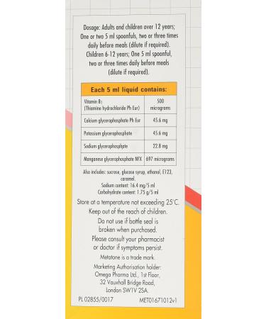 Metatone Tonic 500ml Original Flavor - Boost Energy & Vitality - Buy Online on GoSupps.com