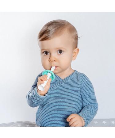 Reer BabyCare Toothbrush Trainer for Babies | Medical Silicone White | Gentle Oral Care for Infants - Buy Online on GoSupps.com